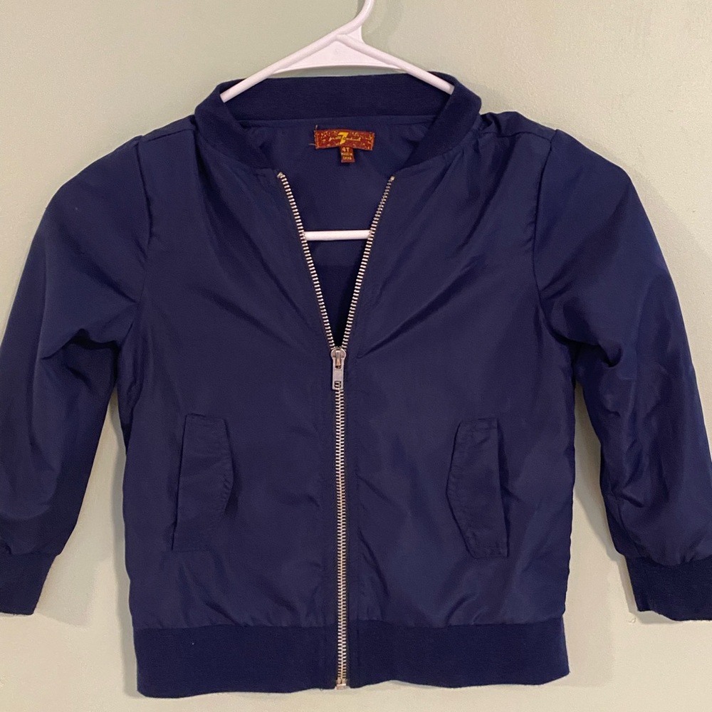 Boys 7 for all mankind navy jacket. Size 4T